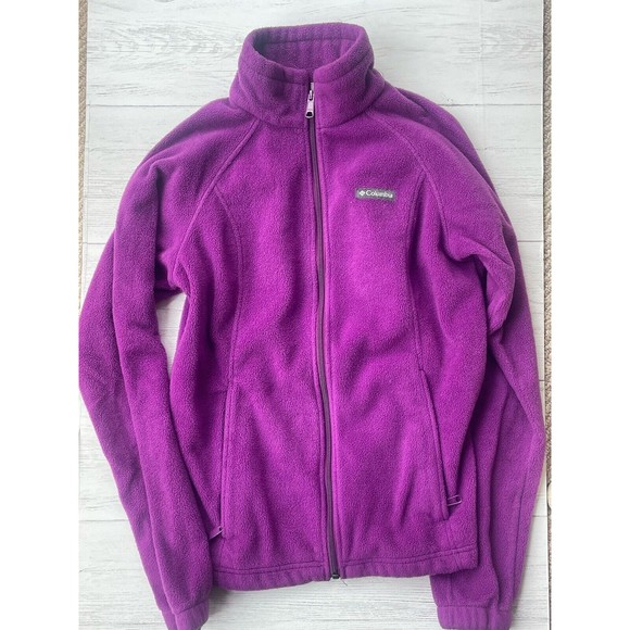 Columbia Size Medium Mulberry Full Zip Fleece - Picture 4 of 4